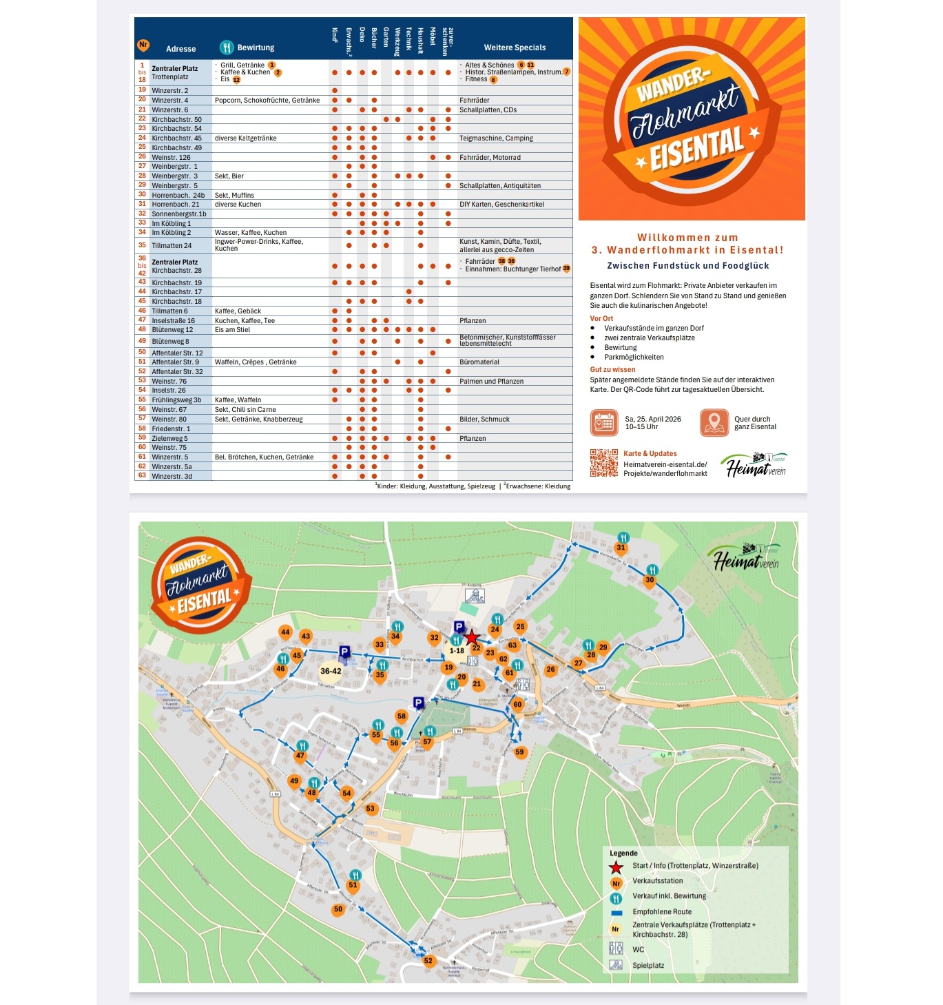 Wanderflohmarkt – Flyer
